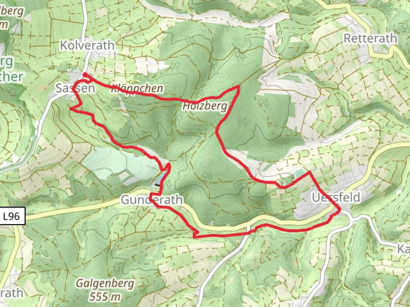 An image depicting the trail Heilbachsee Loop and its surrounding area.