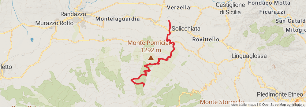 Sentiero Italia - Sicily Section stage 10 Map