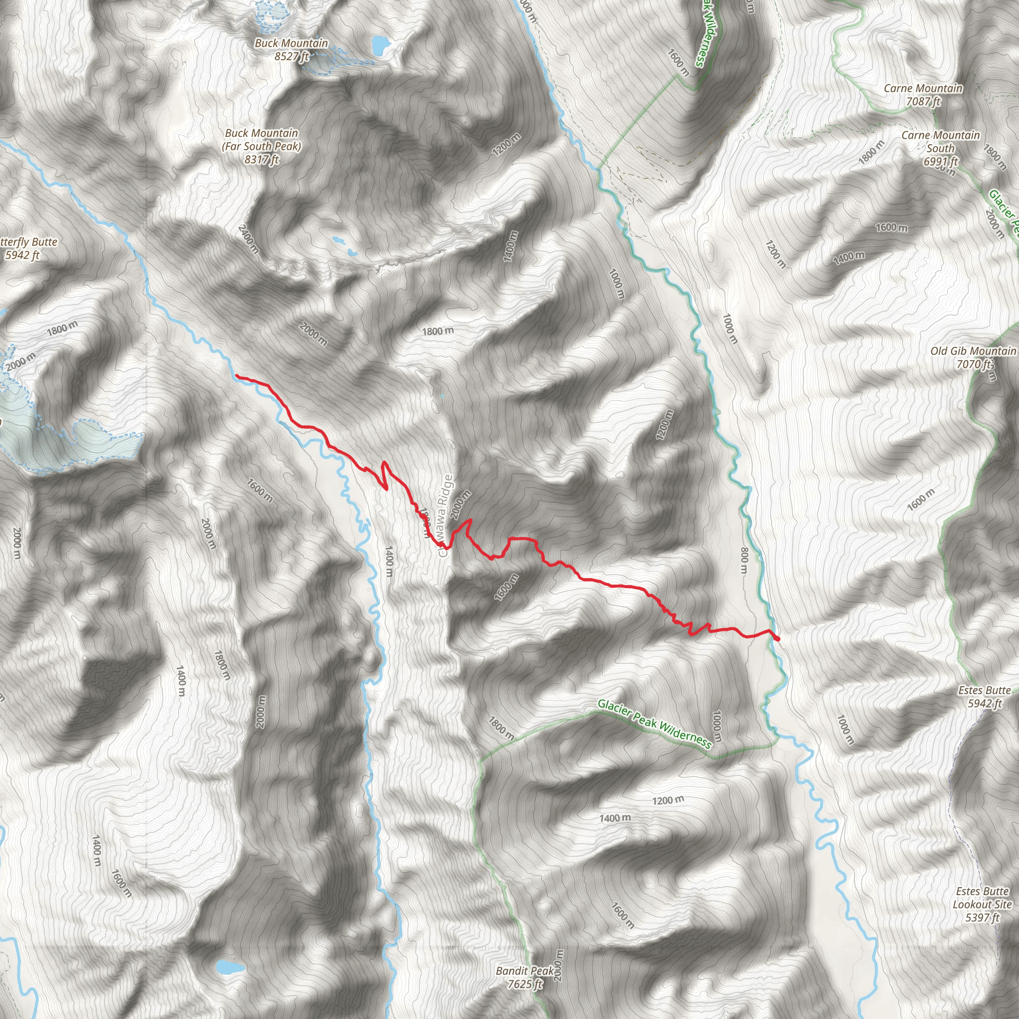 Little Giant Trail mobile static map