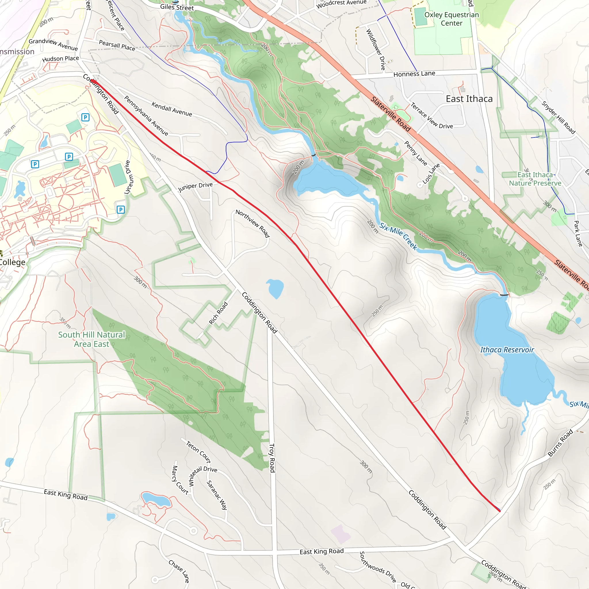 South Hill Recreation Way mobile static map