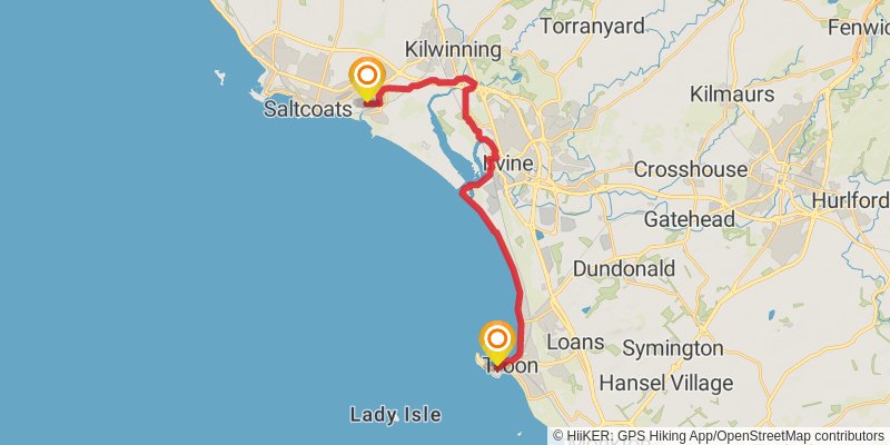 Firth o Clyde Rotary Trail stage 8 Map