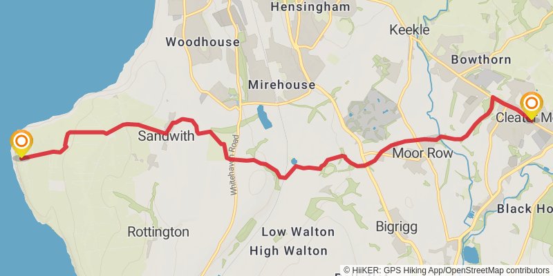 Head to Head Walk stage 19 Map