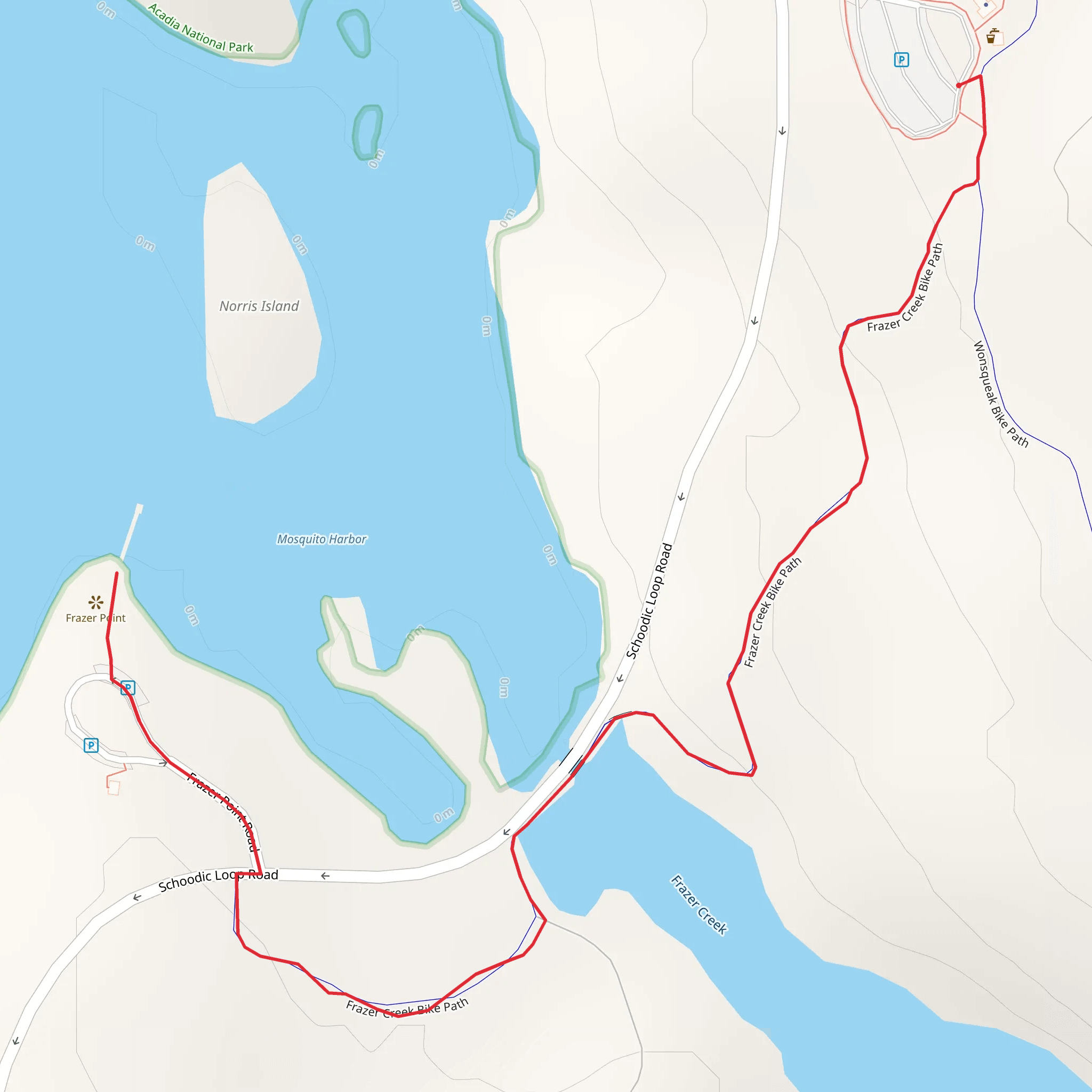 Frazer Point via Frazer Creek Path mobile static map