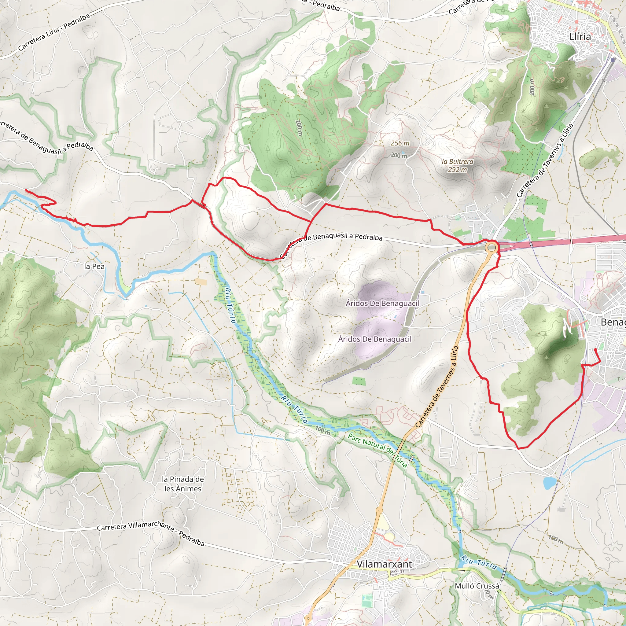 Rambles i Muntanyes PR CV 302 mobile static map