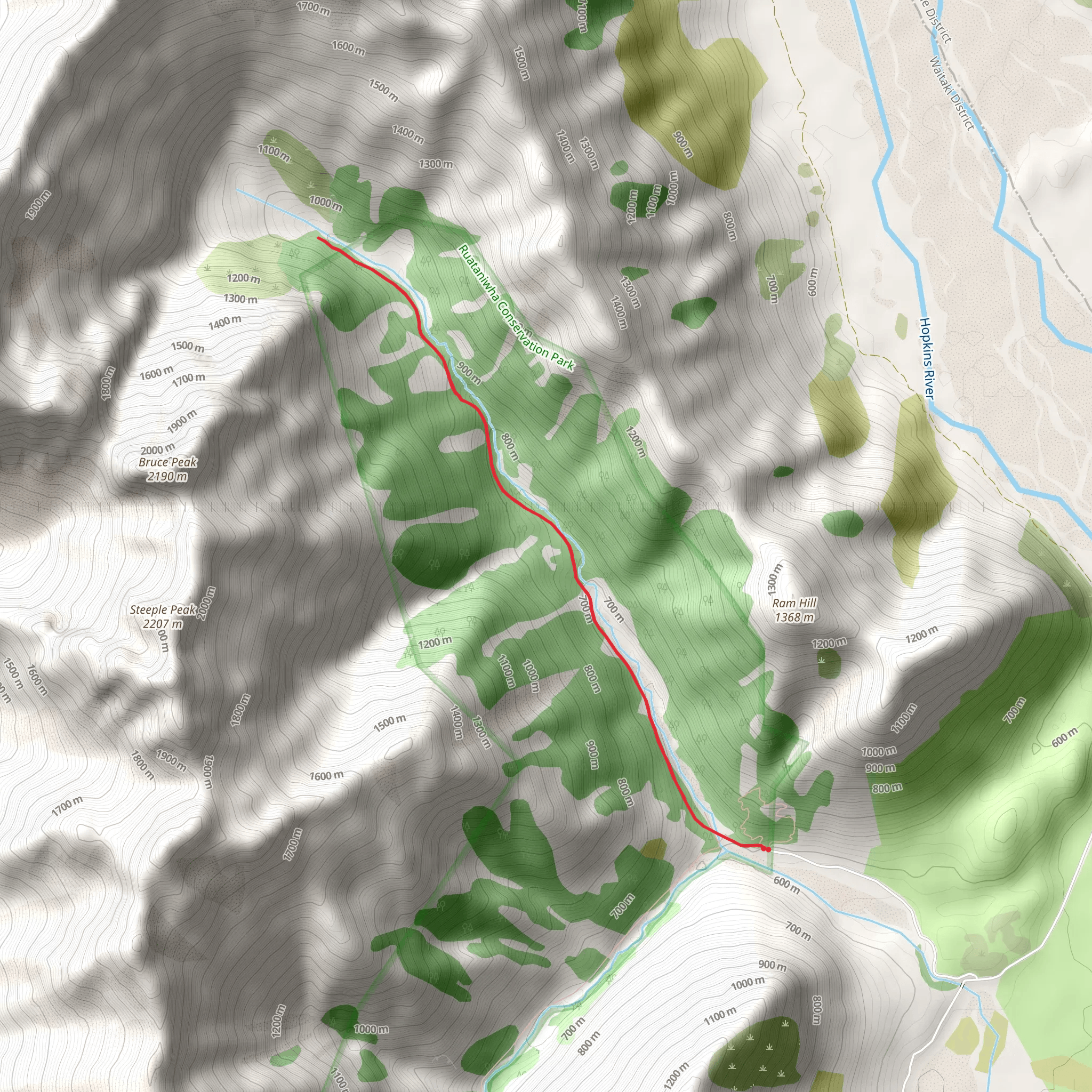 North Temple Track mobile static map