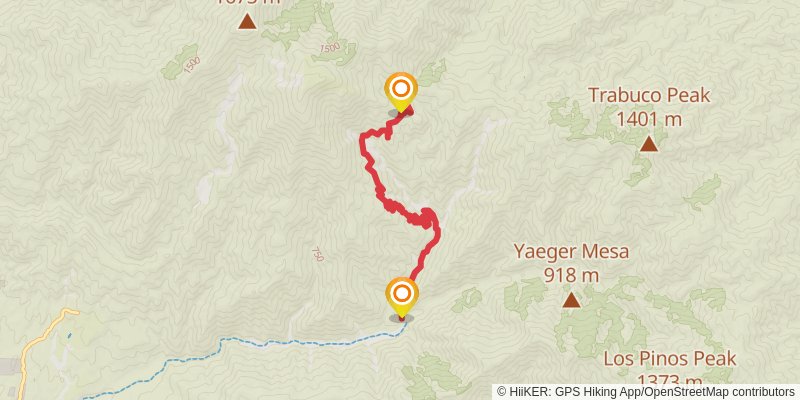 Holy Jim Trail stage 2 Map