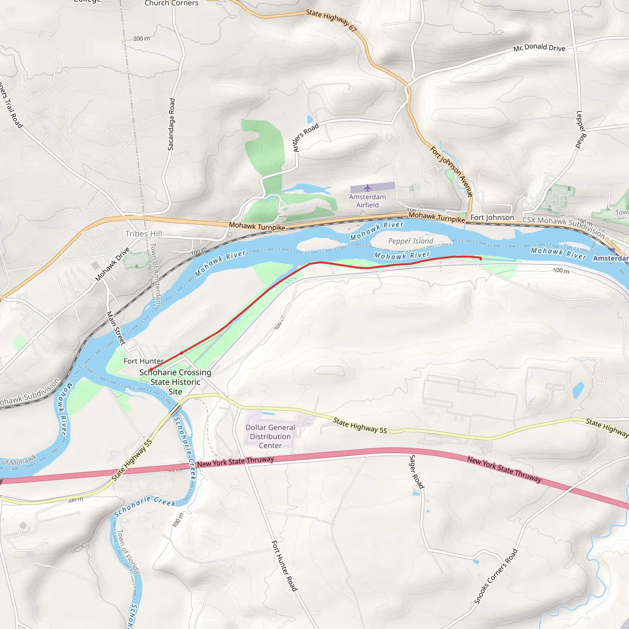 Towpath Trail mobile static map