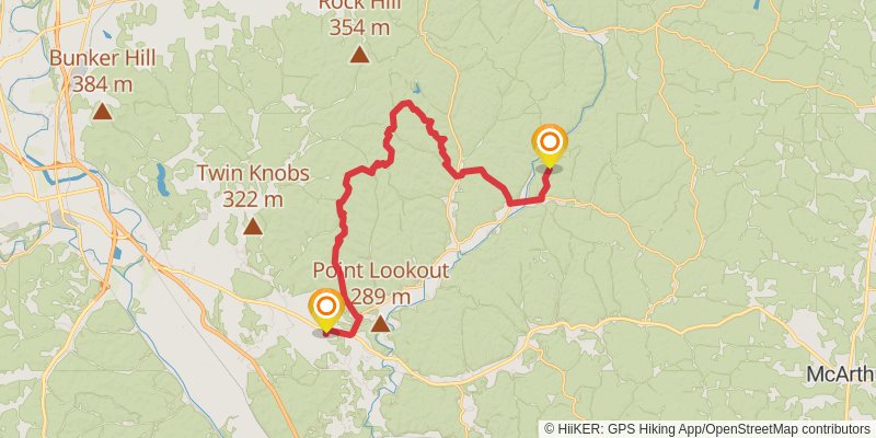 American Discovery Trail - East stage 35 Map