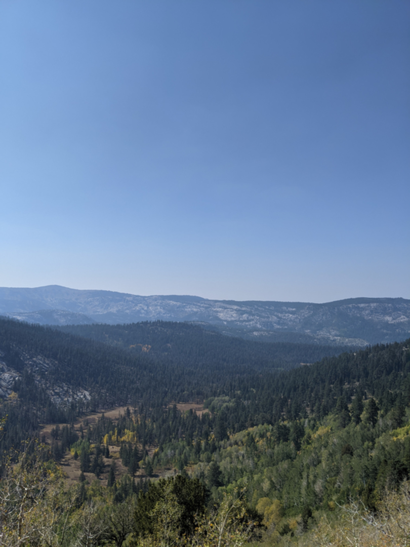 An image depicting the trail Grass Lake via Tahoe Rim Trail and its surrounding area.