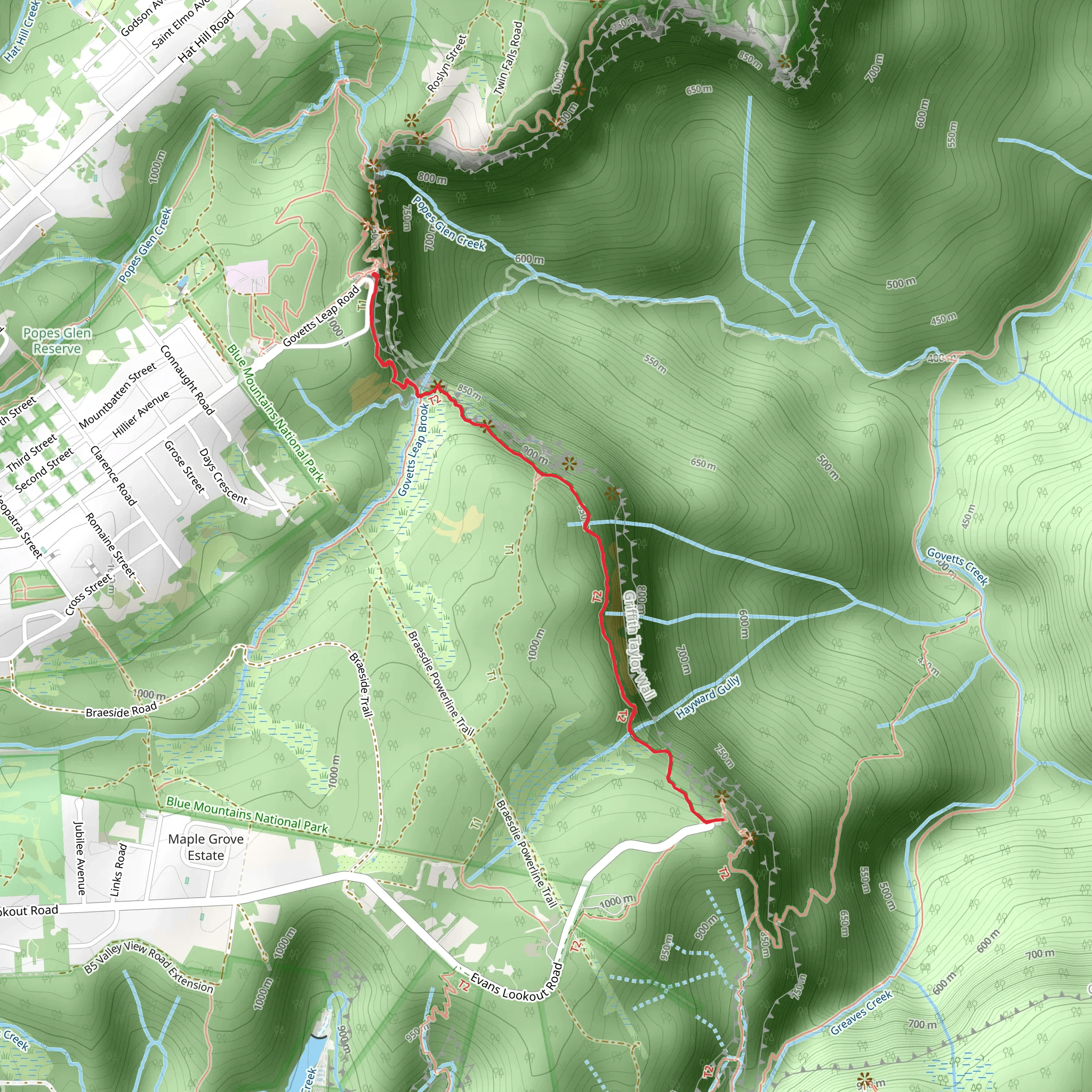 Cliff Top Track mobile static map