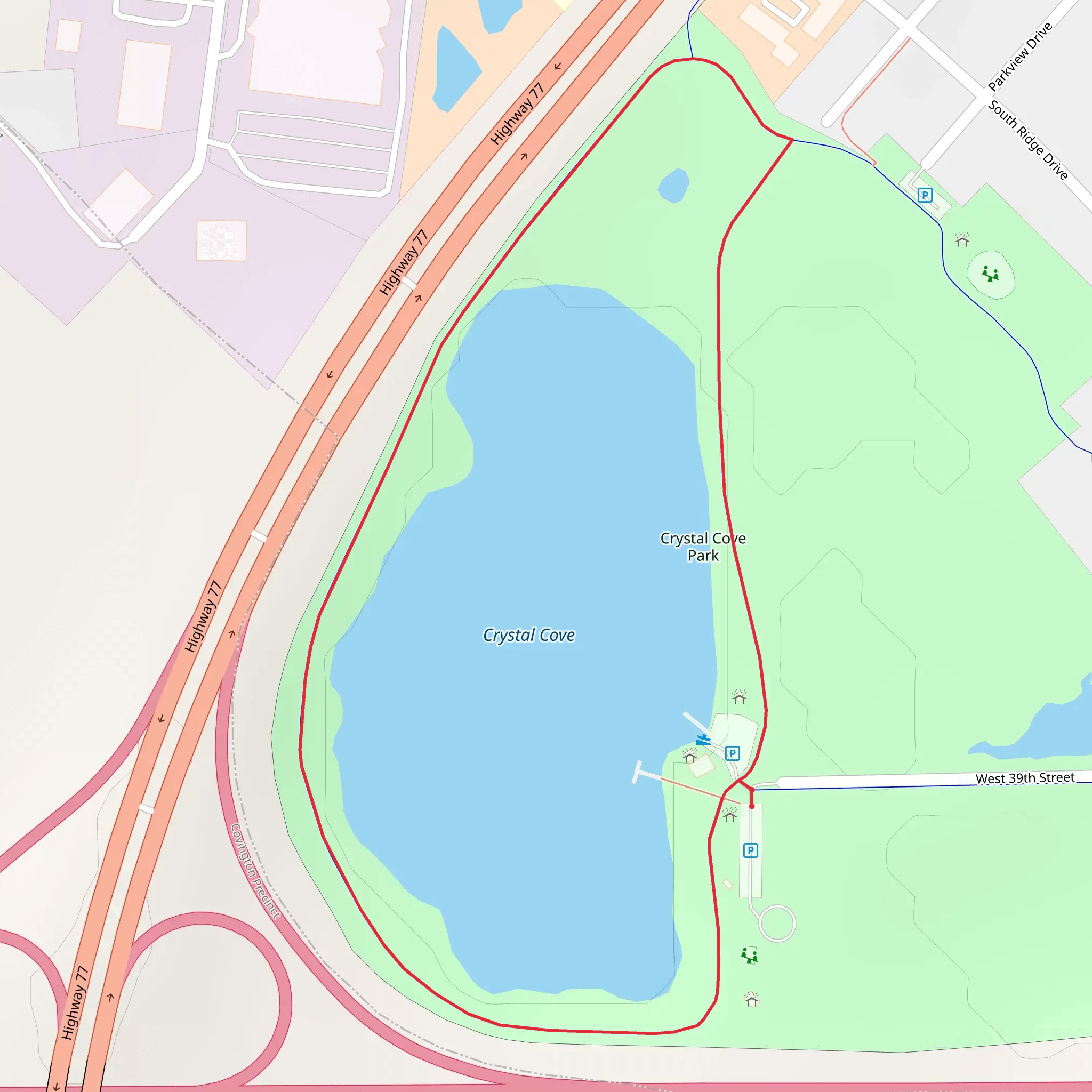 Crystal Cove Loop mobile static map