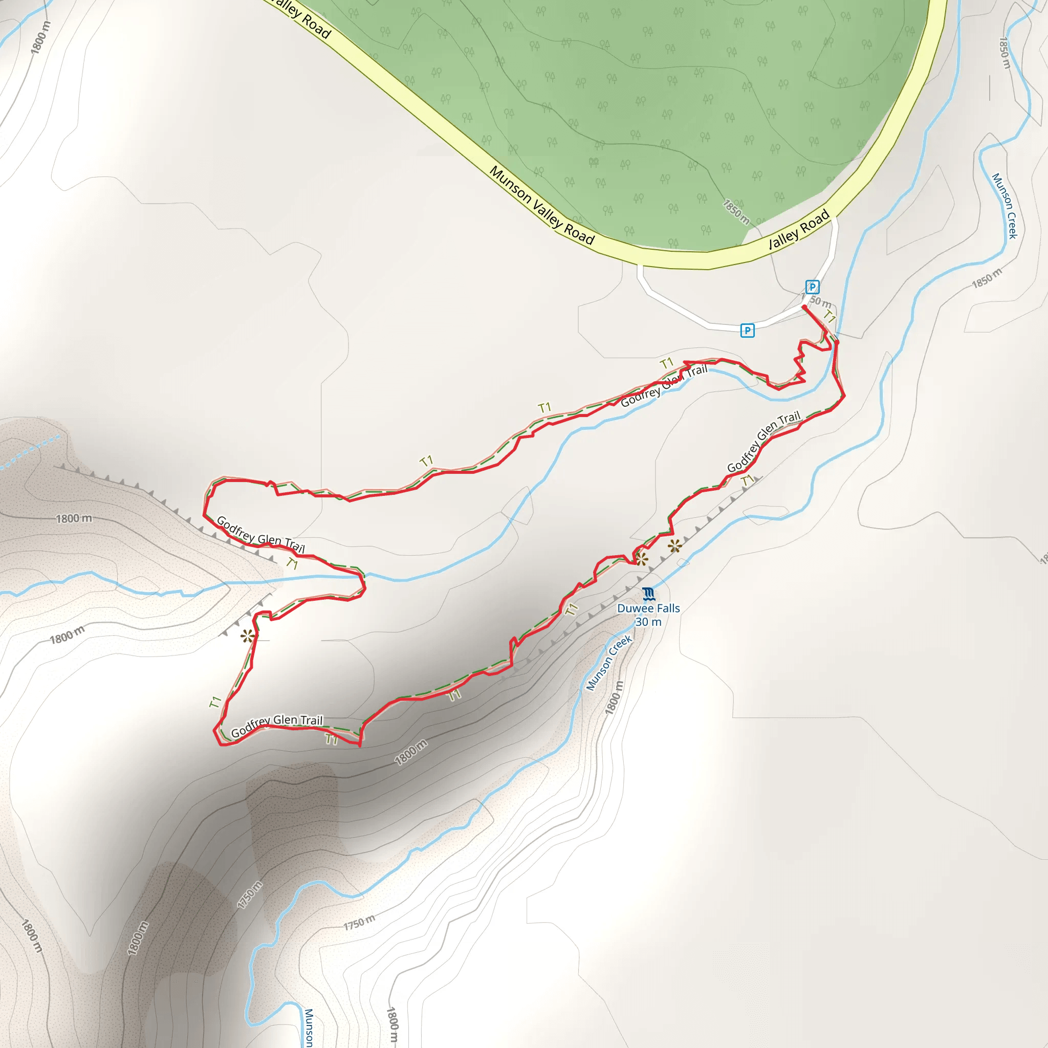 Godfrey Glen Nature Trail mobile static map