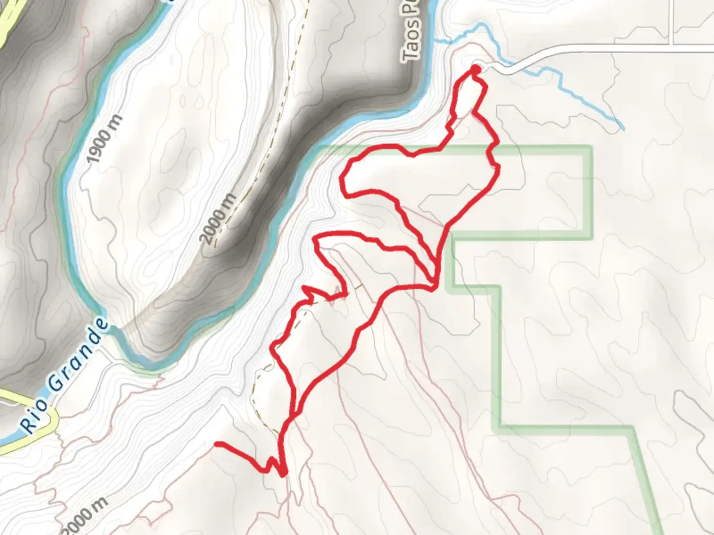 An image depicting the trail Rift Valley Trail and Klaurer Trail and its surrounding area.