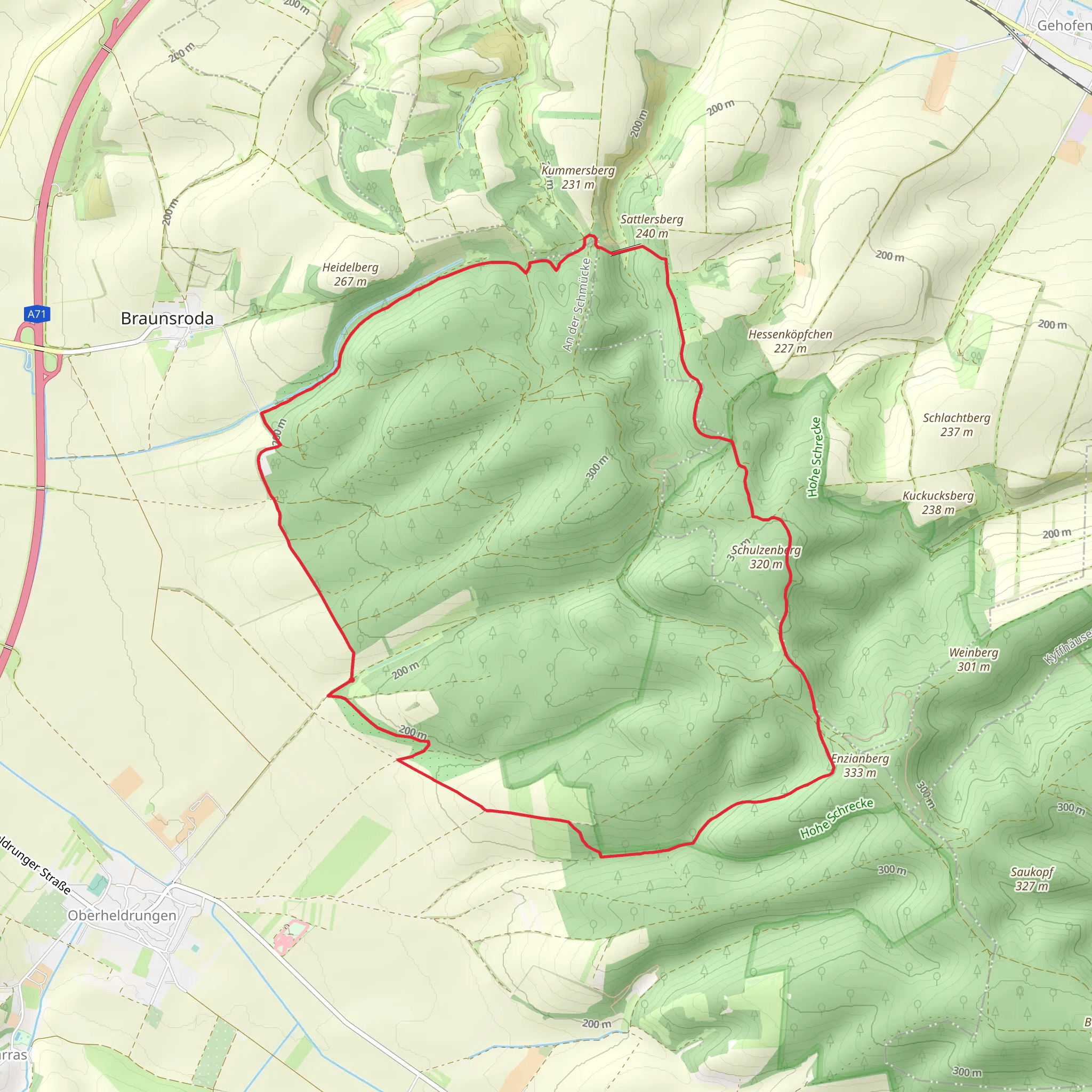 Kleiner Schrecke Rundweg mobile static map