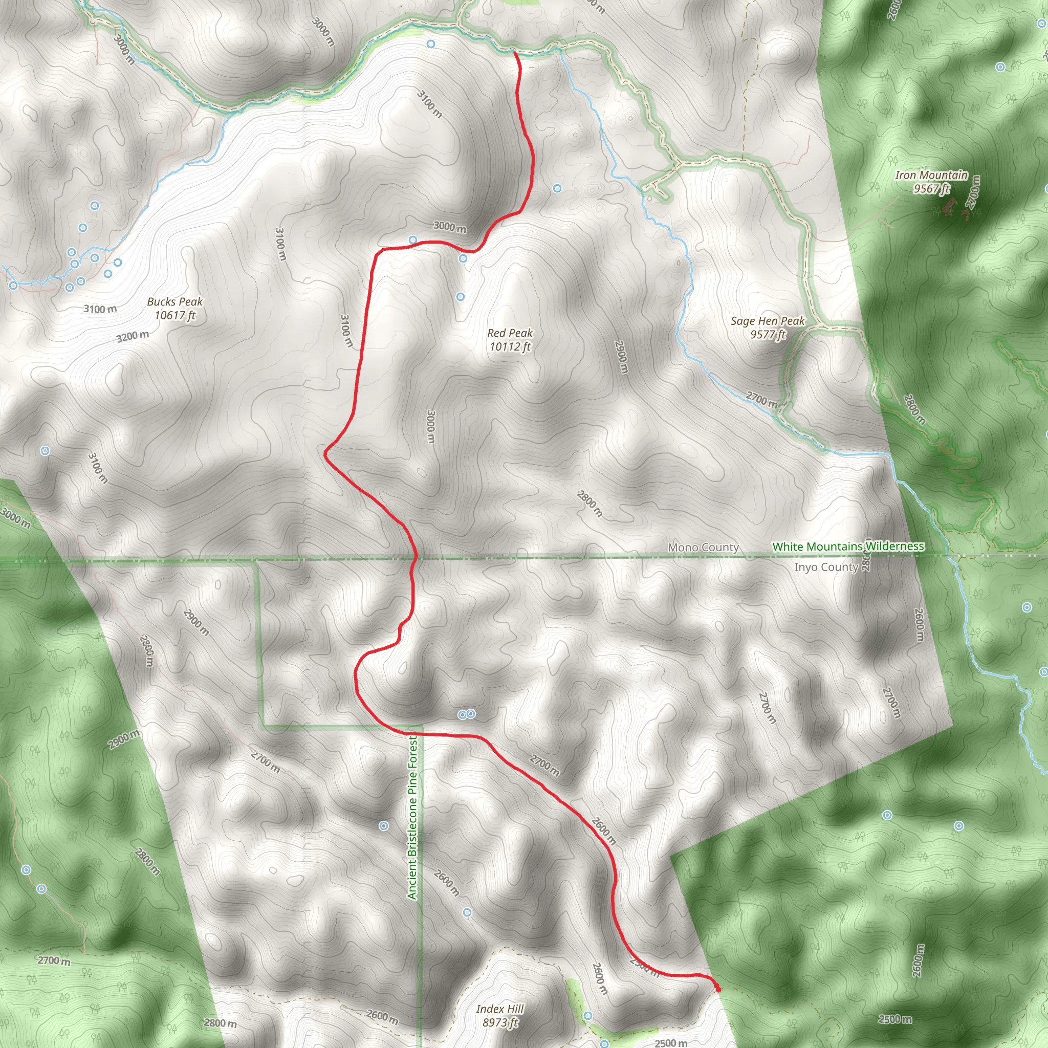 Mill Canyon Stock Trail mobile static map