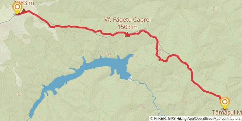 Trans Carpathian Hike stage 101 Map