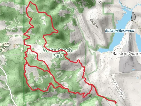 Belcher Hill, Eawhide Trail and Mustang Loop Trail