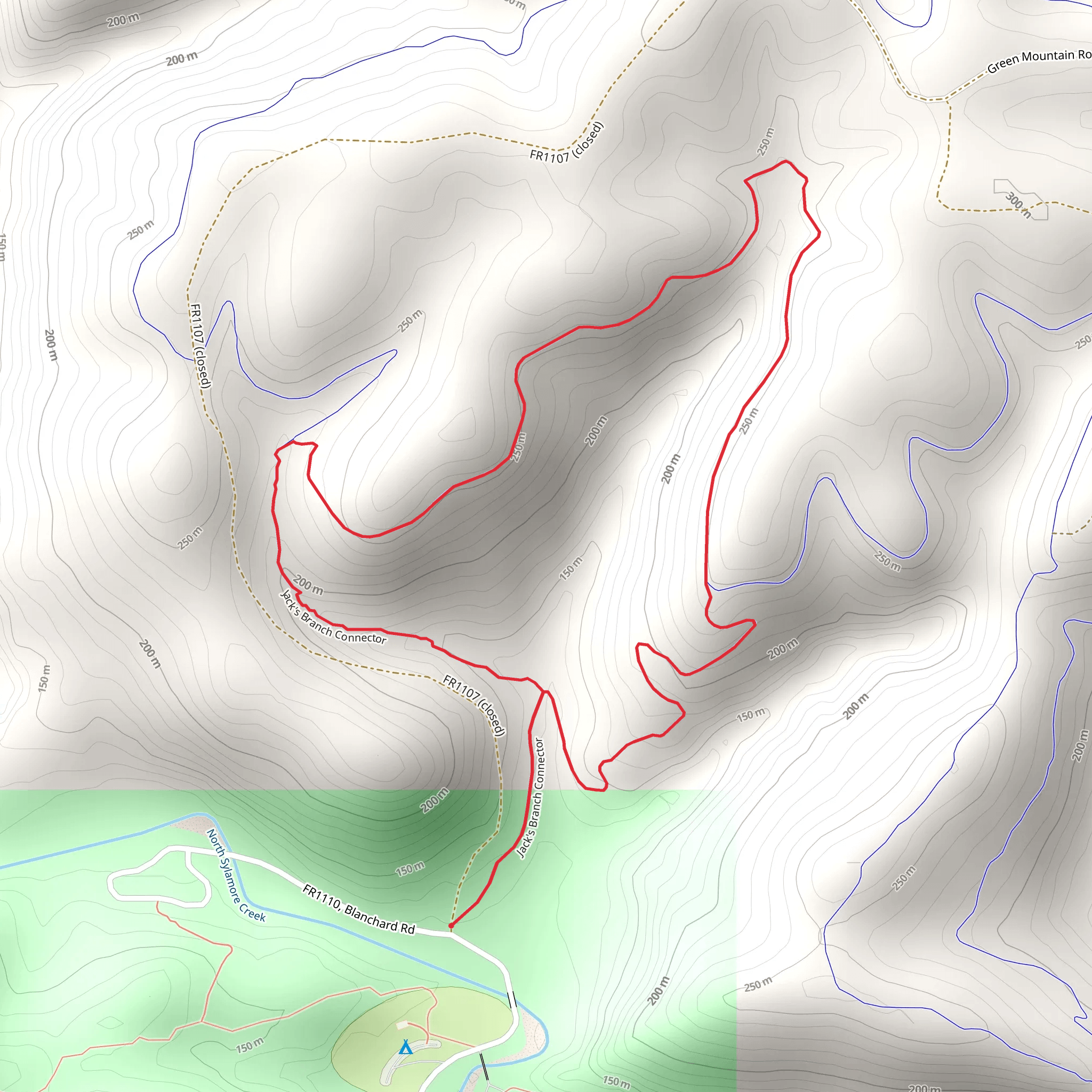 Jack's Branch Loop - Yellow mobile static map