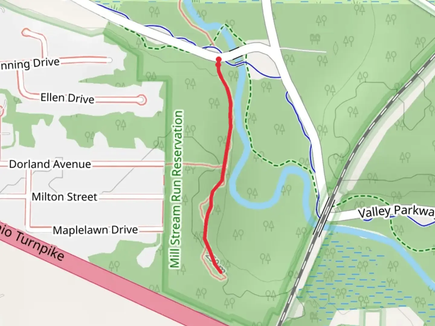 An image depicting the trail Butterfly Trail and its surrounding area.