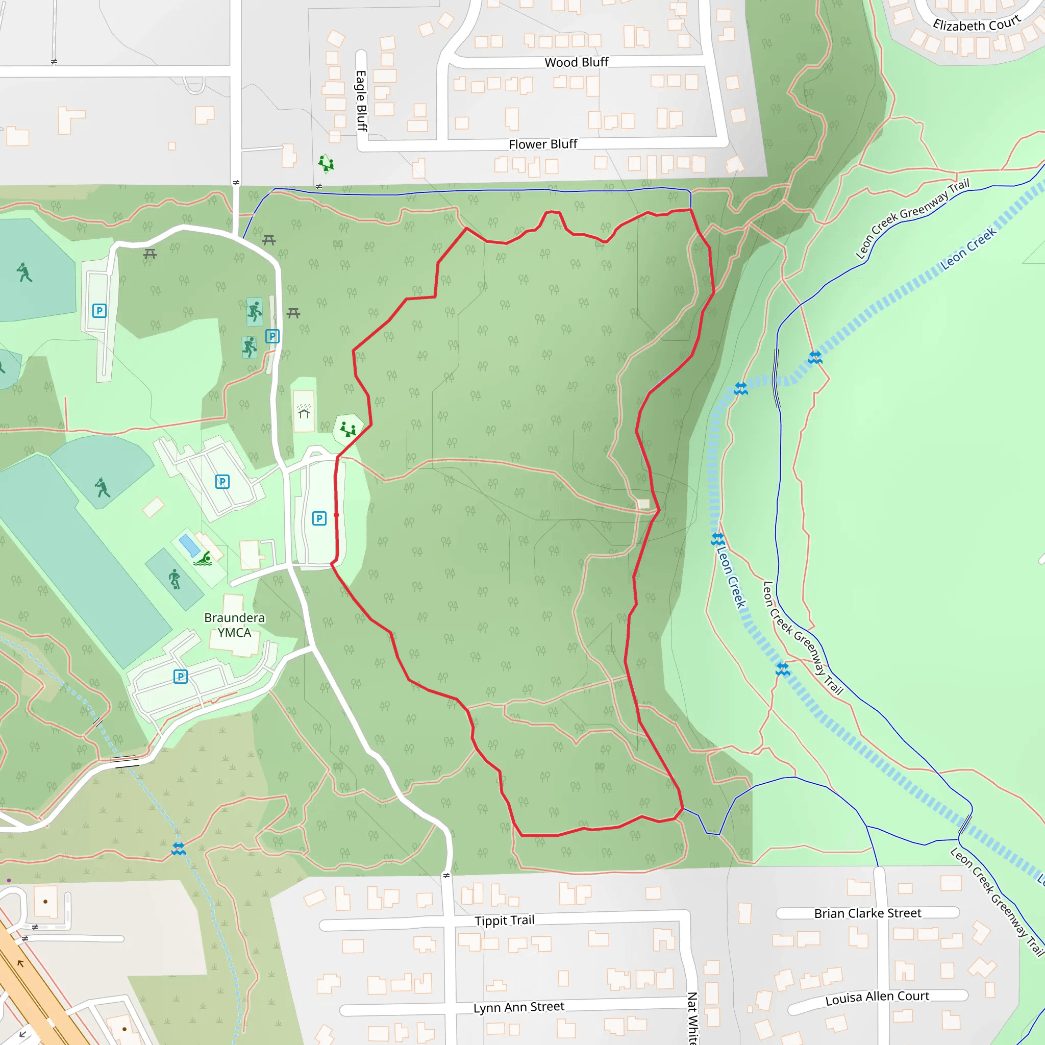 O P Schnabel Park Loop mobile static map