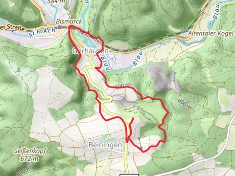 Blaubeur Felsensteig and Kleine Blautour