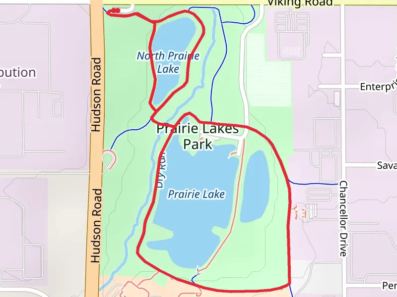North Prairie Lake and North Prairie Lake Loop