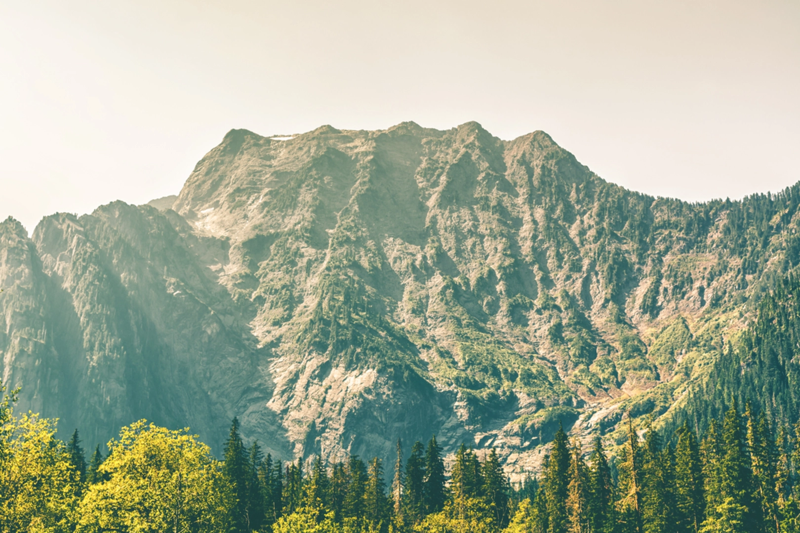 An image depicting the trail Big Four - Ice Caves Trail and its surrounding area.