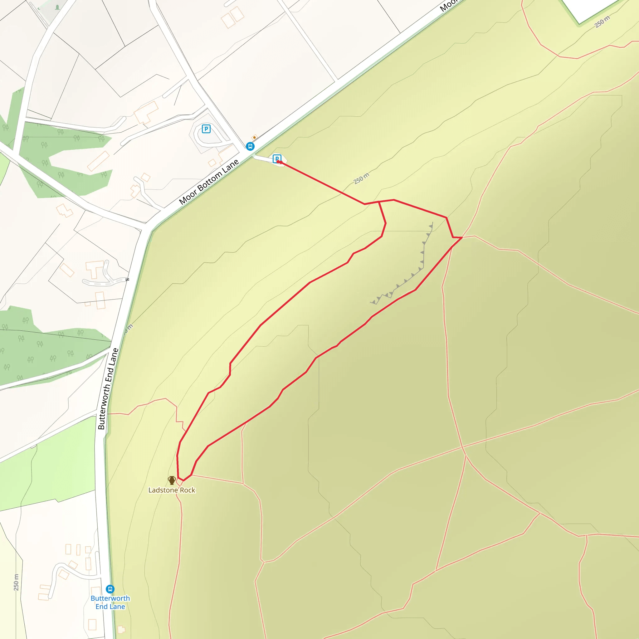 Ladstone Rock Loop mobile static map