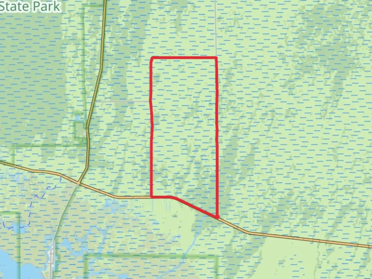 An image depicting the trail H P Williams Roadside Park Loop and its surrounding area.