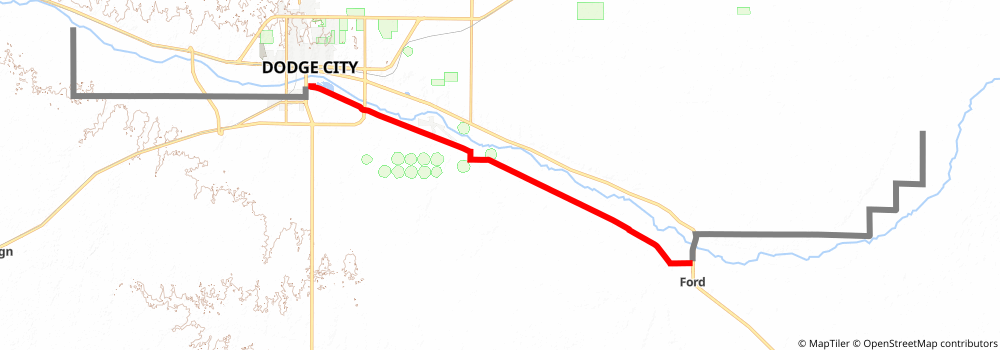 American Discovery Trail South Route stage 195 Map