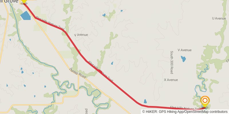 Flint Hills Nature Trail stage 7 Map
