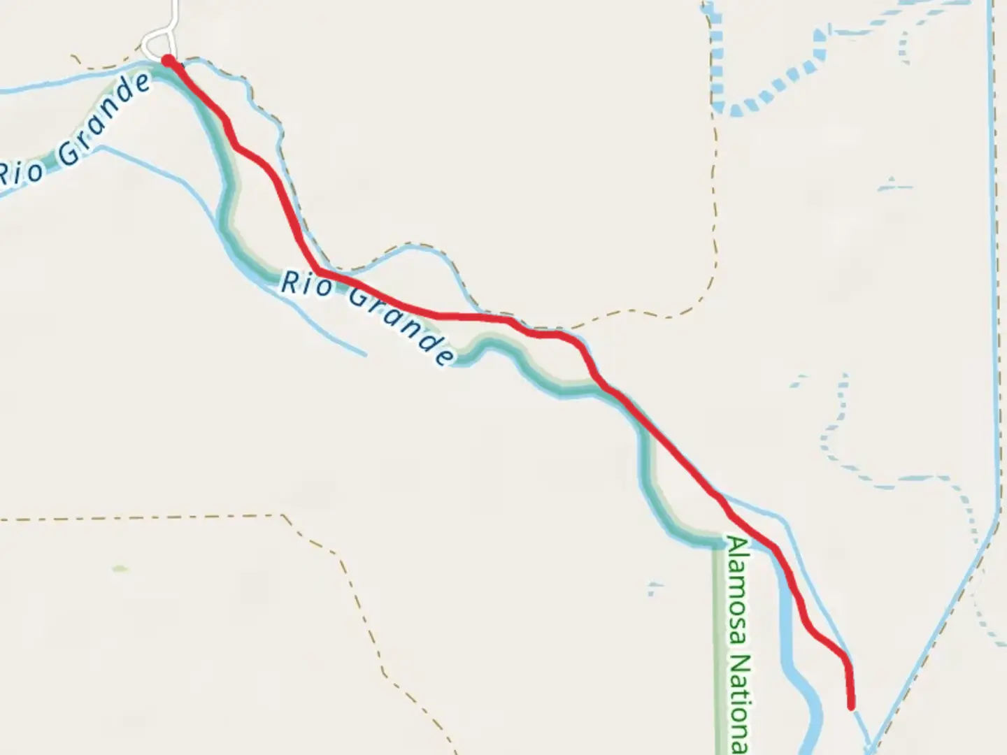 An image depicting the trail Chicago Ditch - Rio Grande Walk and its surrounding area.