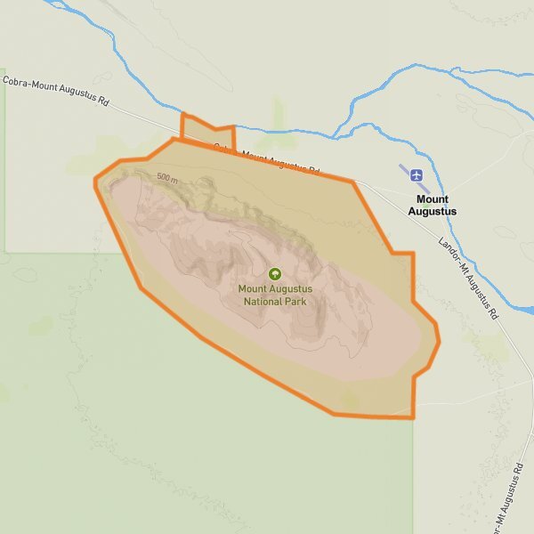 Mount Augustus National Park mobile static map