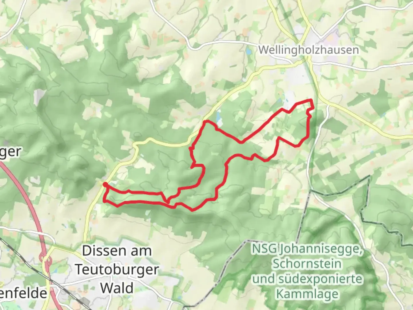 An image depicting the trail Nolle Loop and its surrounding area.