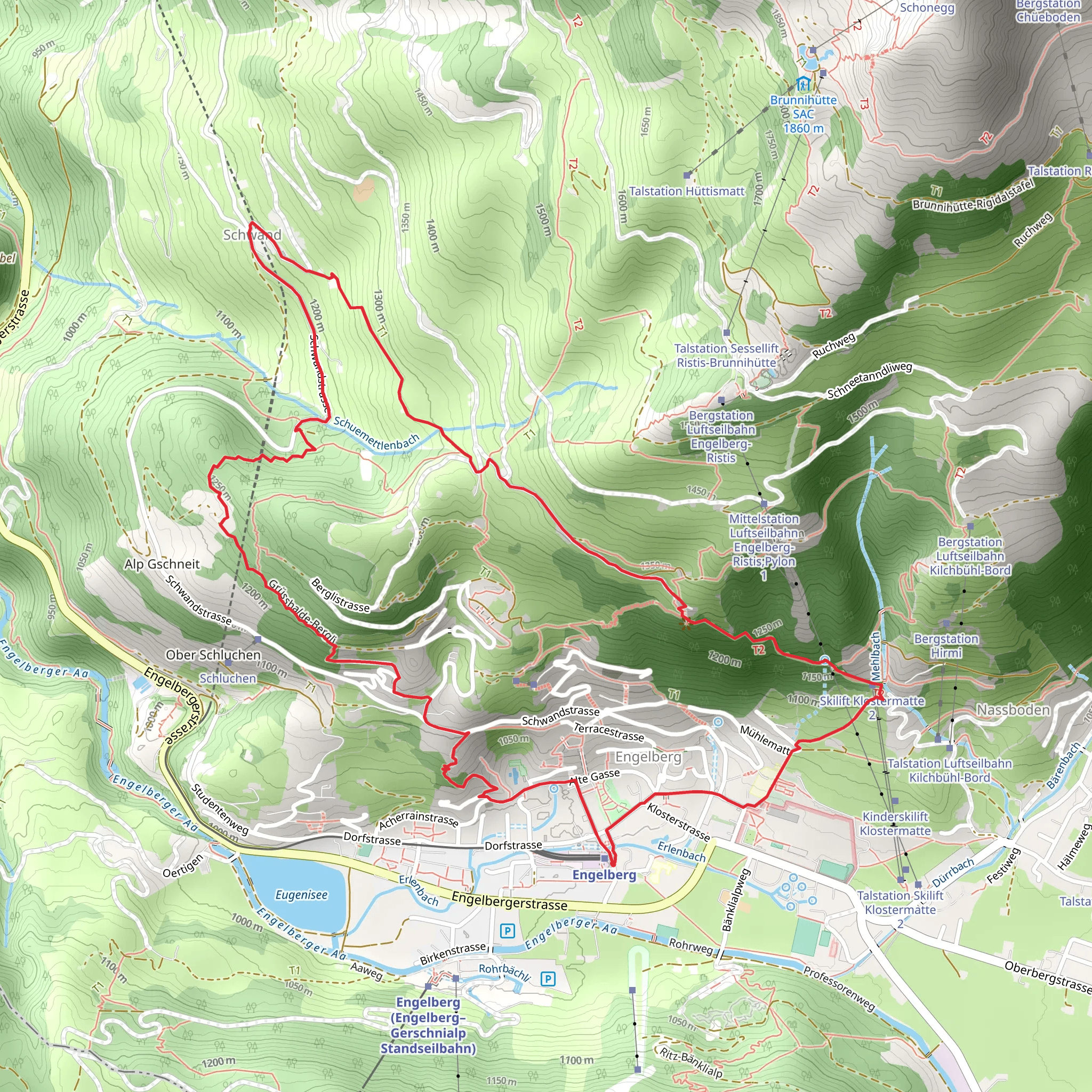 Schwand mobile static map