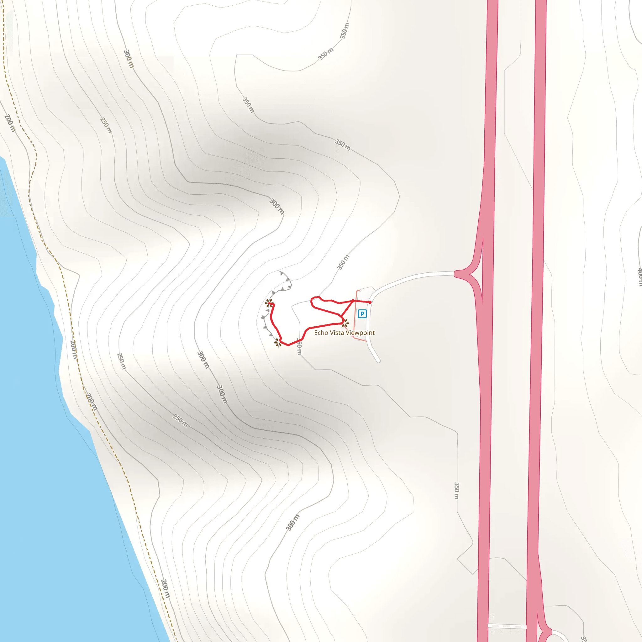 Overlook of the Columbia River mobile static map