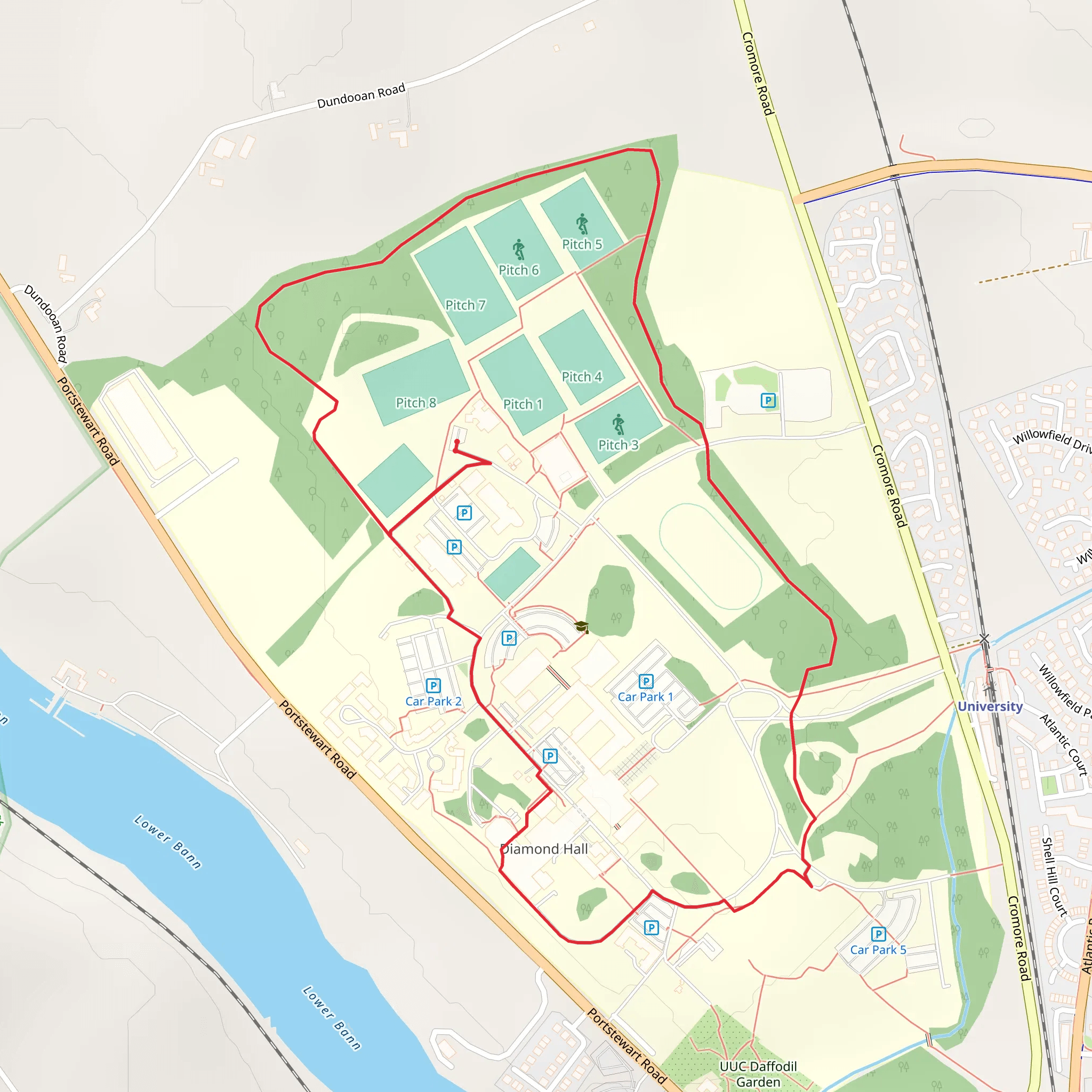Campus Trail mobile static map