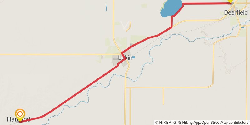 American Discovery Trail - Kansas stage 39 Map