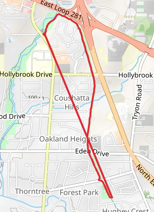 Hike on Cargill Long Park Trail mobile static map