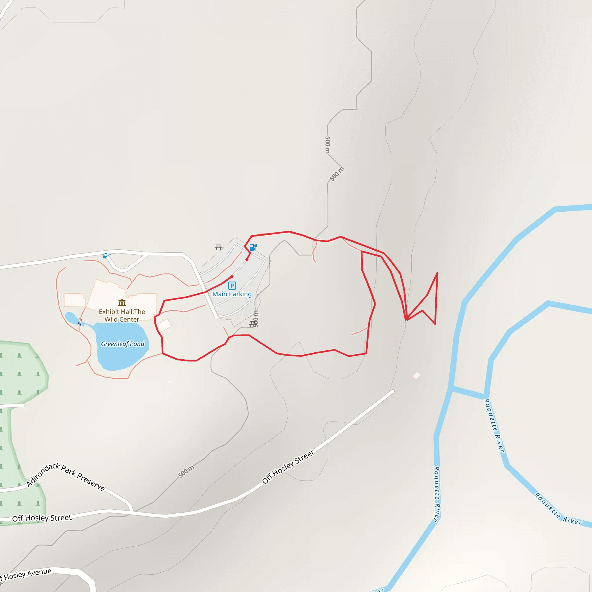 Greenleaf Pond East Loop mobile static map