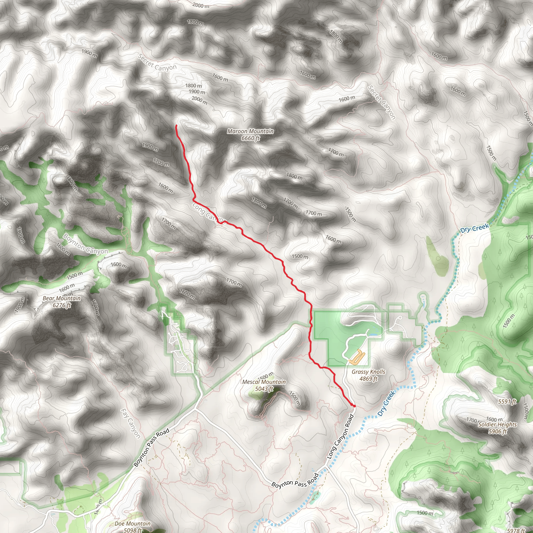 Long Canyon Trail - 122 mobile static map