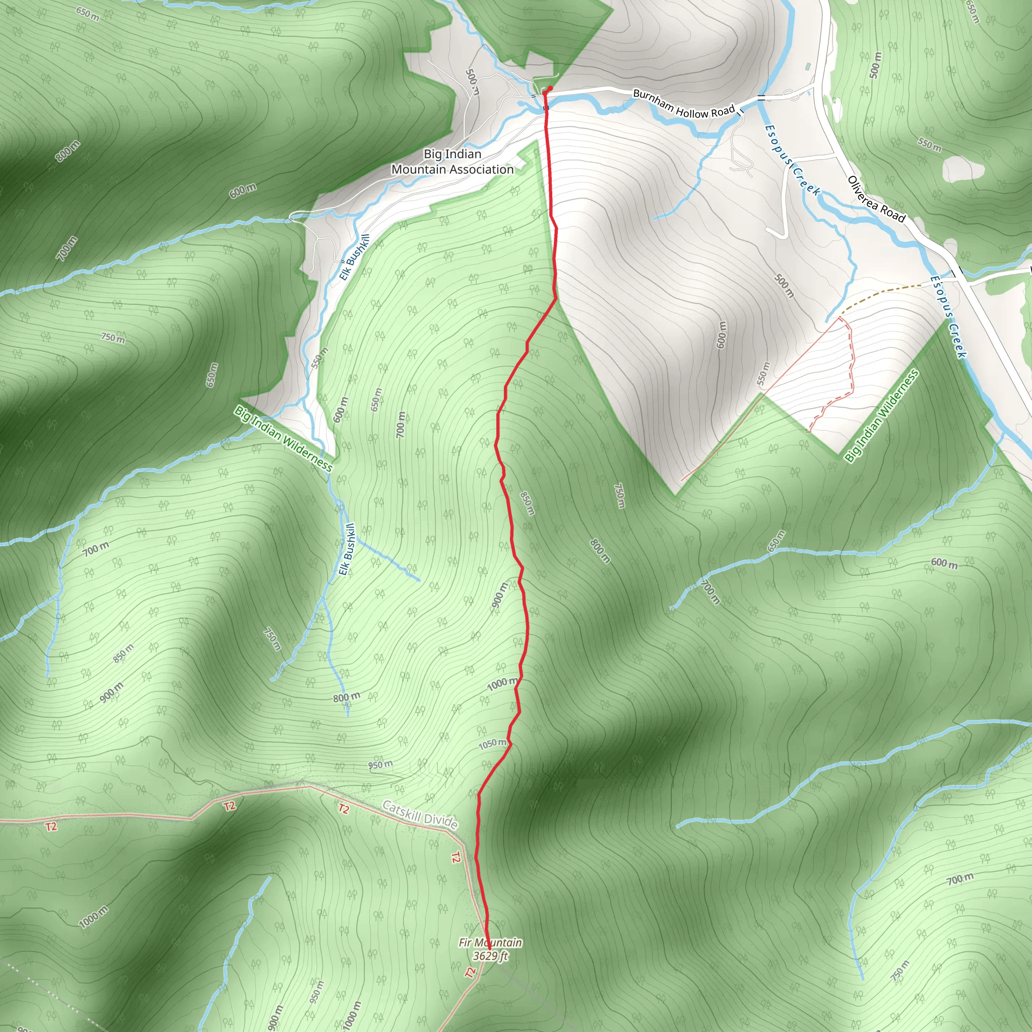 Fir Mountain Trail mobile static map