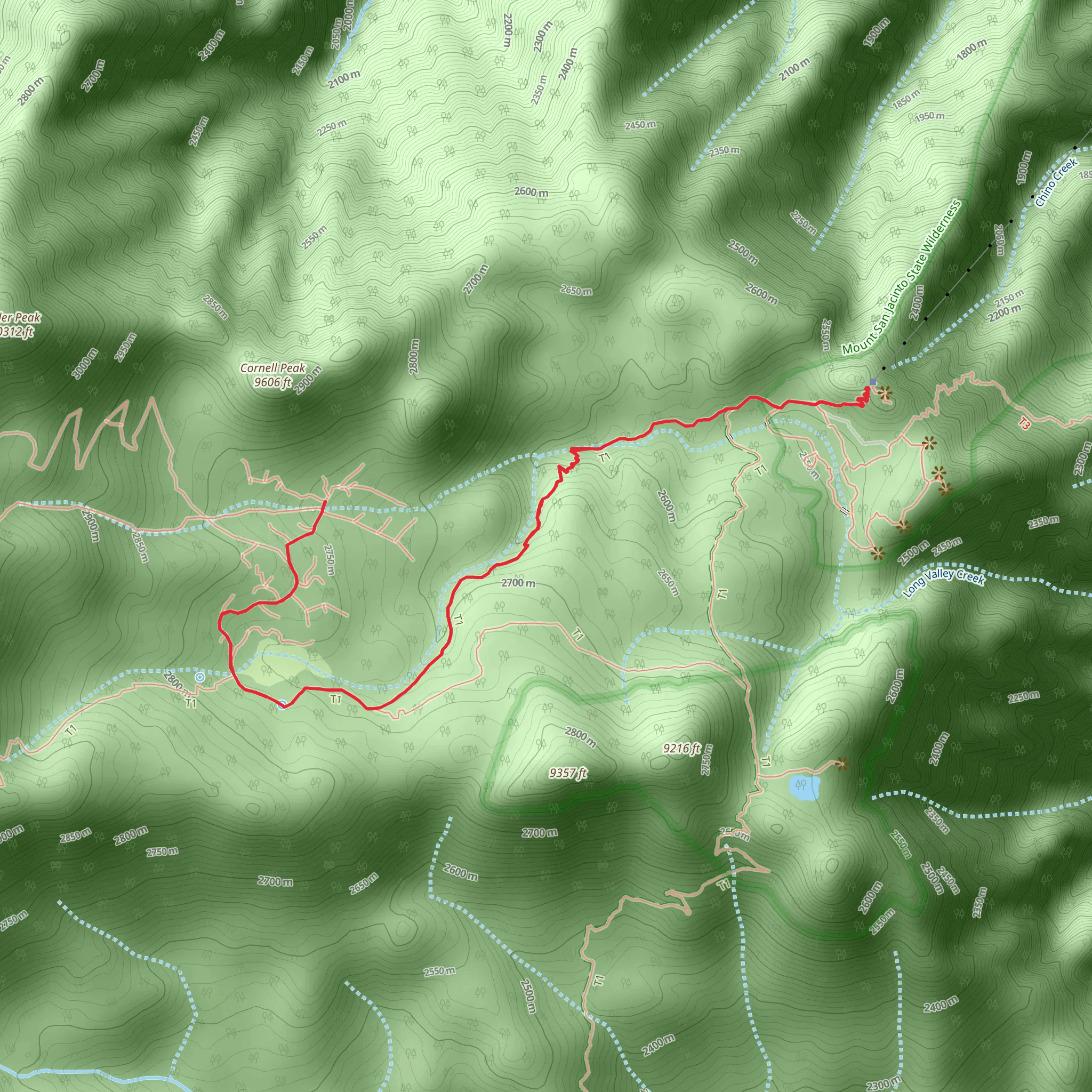 Round Valley Trail mobile static map