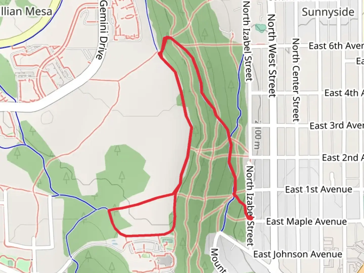 An image depicting the trail Arizona Trail Flagstaff Walk and its surrounding area.