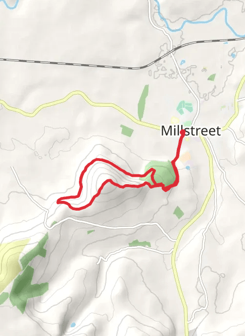 Hike on Claragh Loop - Millstreet mobile static map