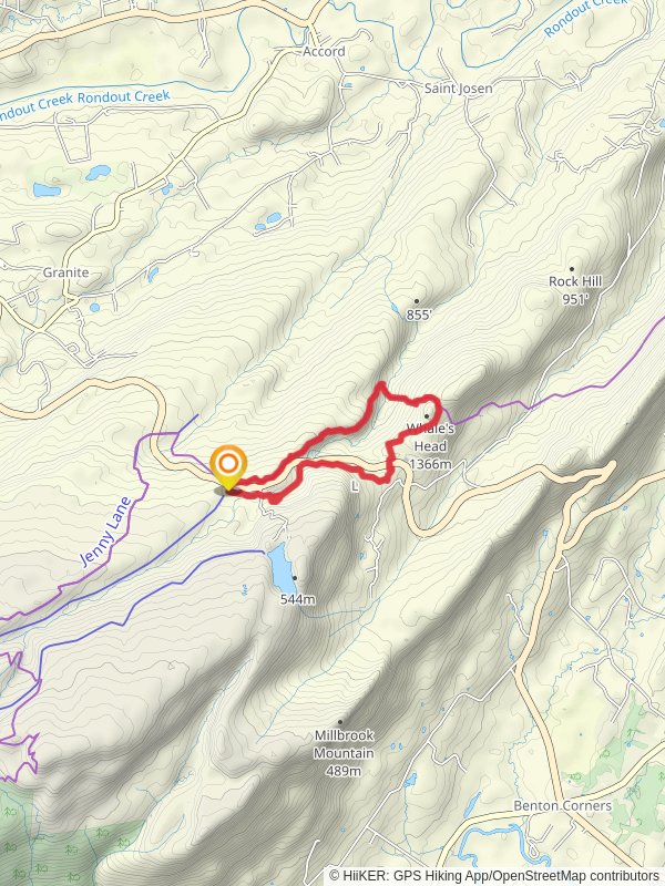 High Peter's Kill and Whale's Head Loop Trail mobile static map