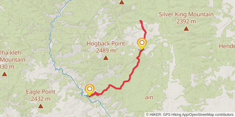 Sandstone Ridge Trail stage 3 Map