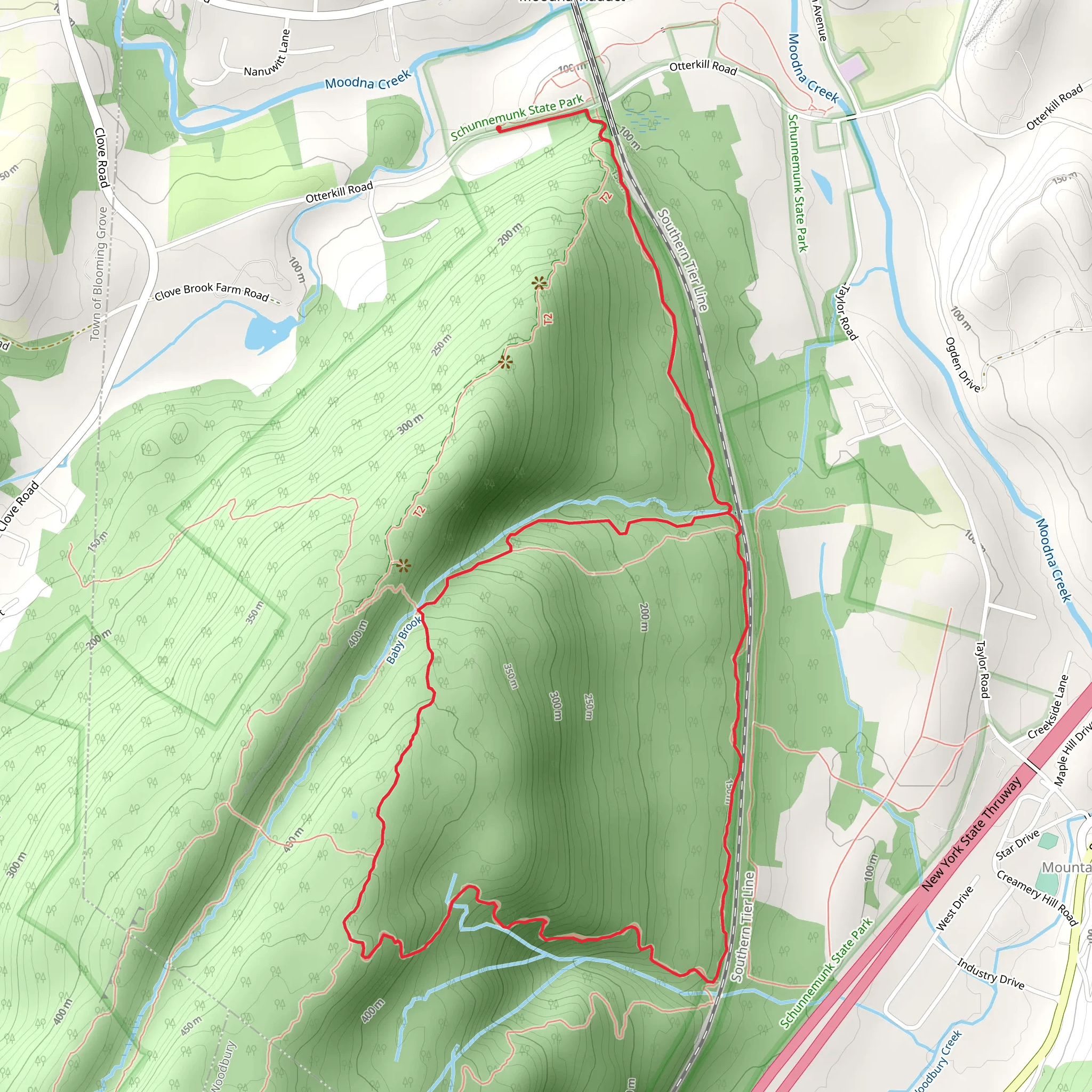 Otterkill and Jessup Trail Loop mobile static map