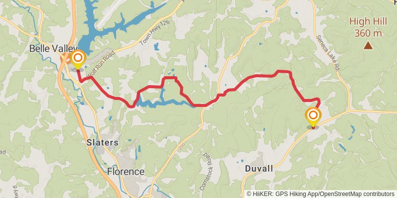 Buckeye Trail stage 84 Map
