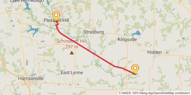 American Discovery Trail - Missouri stage 21 Map